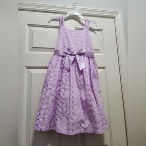 Bonnie Jean Brand Purple Girls Size 12 Dress New